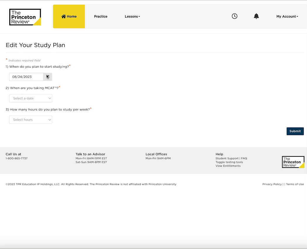 Auto-generated Study Plan